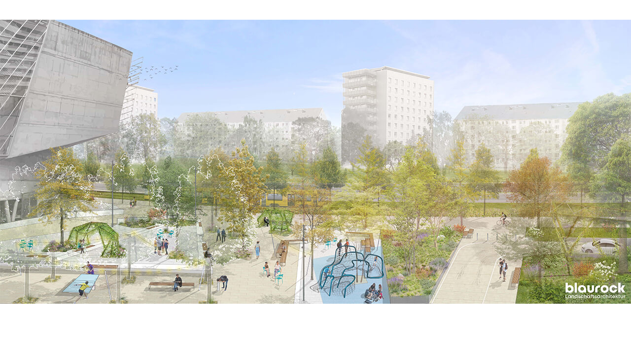 Kristallpalast Umgestaltung Vorplatz