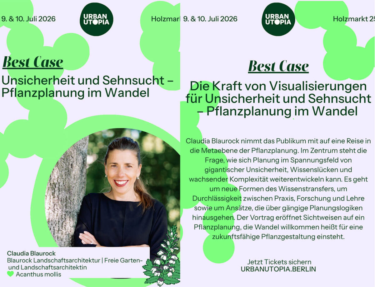 Claudia Blaurock beim Urban Utopia